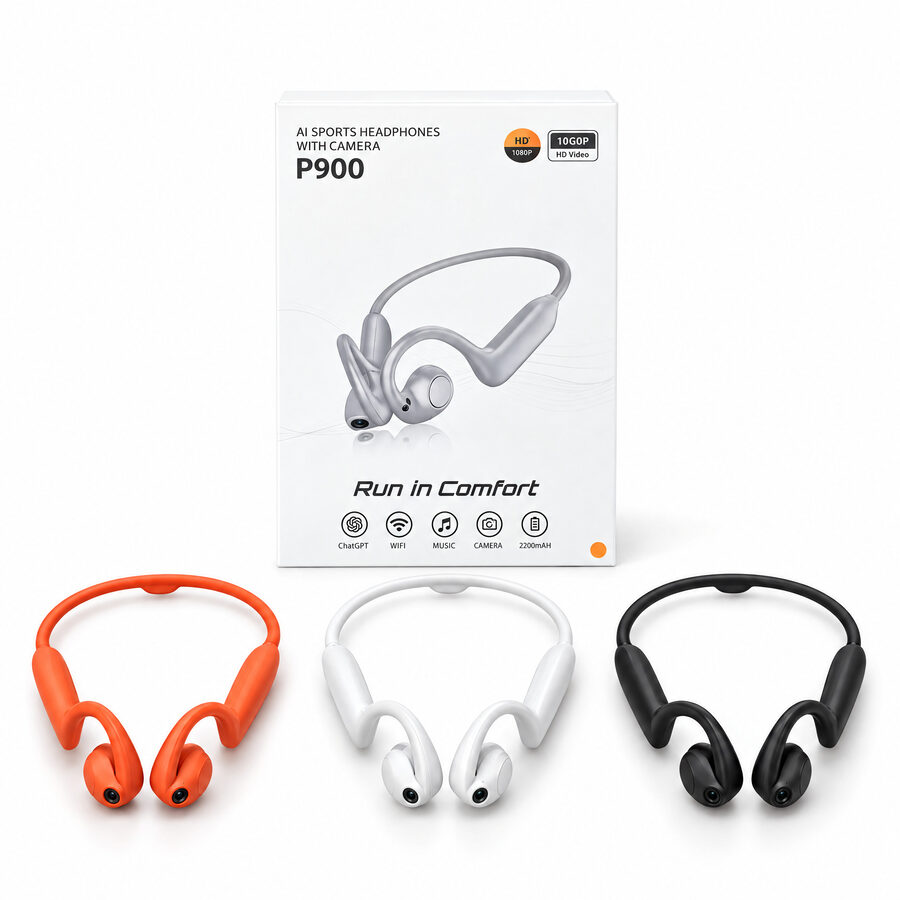 Smart earbuds product photo